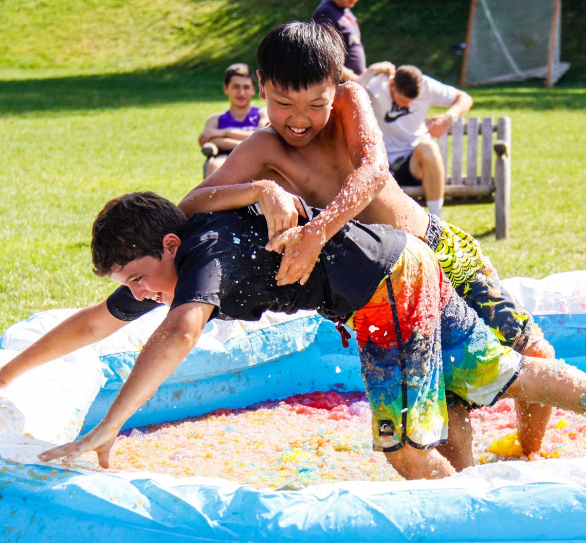 Boys jello wrestling