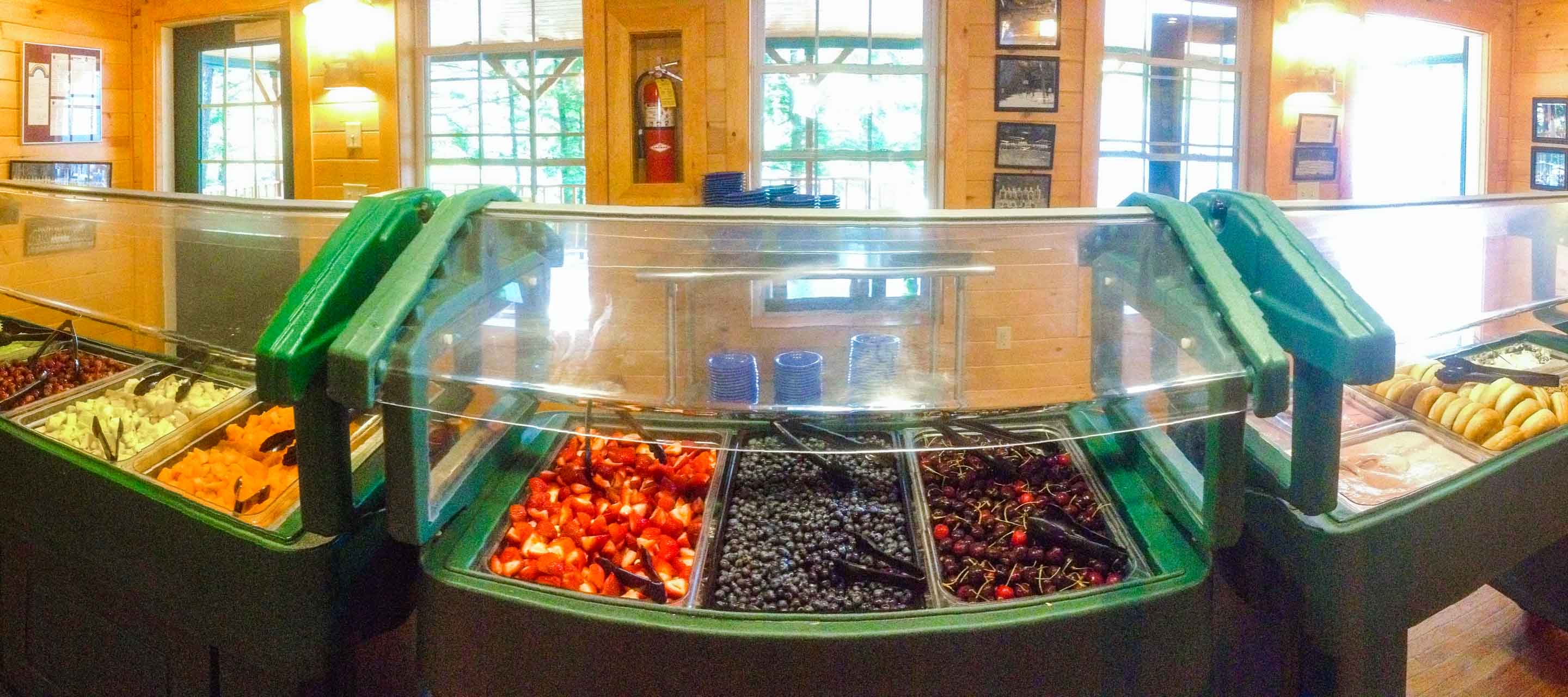 Salad bar vegetables